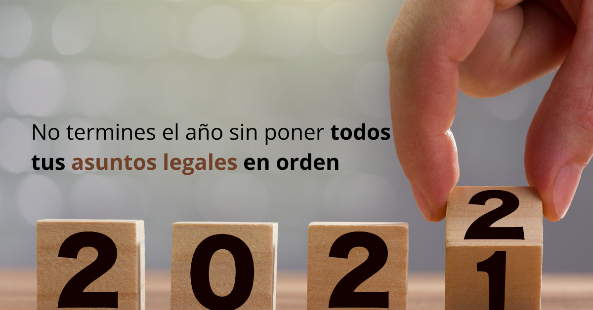 No termines el año sin poner todos tus asuntos en orden